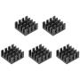 uxcell Electronic Radiators Heatsink for MOS GPU IC Chip Black 14 x 14 x 7 mm 5pcs