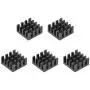 uxcell Electronic Radiators Heatsink for MOS GPU IC Chip Black 14 x 14 x 7 mm 5pcs