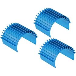 MECCANIXITY Motor Heat Sink Cooling Fins Aluminum 26mm Dia Sky Blue for 370 380 Motor 3pcs