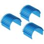 MECCANIXITY Motor Heat Sink Cooling Fins Aluminum 26mm Dia Sky Blue for 370 380 Motor 3pcs