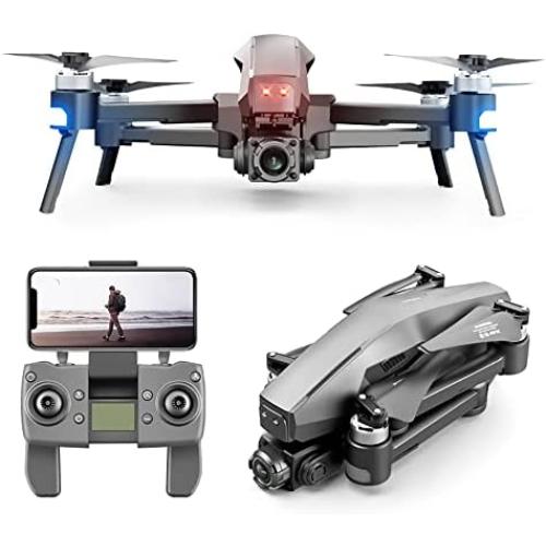 5G Professional Brushless Motor Drone Aerial Photography Camera 6K Follow Me Shooting GPS Quadcopter Level 7 Wind Resistance (Two Batteries)