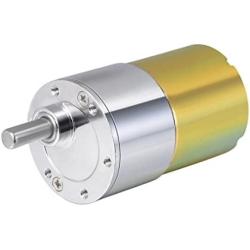 uxcell 24V DC 400 RPM Gear Motor High Torque Electric Reduction Gearbox Eccentric Output Shaft