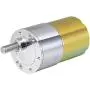 uxcell 24V DC 570 RPM Gear Motor High Torque Electric Reduction Gearbox Eccentric Output Shaft