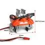 Ventilateurs de moteur pour moteur RC-Hub V8, radiateur et cache pour chenilles RC 1/10 TRX4 en taille réelle (Orange) Ventilateurs de moteur pour moteur RC-Hub V8, radiateur et cache pour chenilles RC 1/10 TRX4 en taille réelle (Orange)
