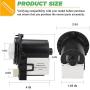 DC31-00054A 62902090 Washer Drain Pump by Techecook (85 Watts 110 Volts) - 2 YEAR WARRANTY - Compatible with Sam-sung Ken-more Washing Machine - Replacement for DC31-00016A AP4202690 PS4204638