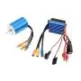 YOUQUKEJI 2430 7200KV 4P Sensorless Brushless Motor with 25A Brushless ESC Electric Speed Controller for 1/18 1/16 RC Car Truck