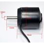 Hobbysky 6374 170KV 190KV Brushless Outrunner Belt Motor Sensored & Sensorless Motor with Closed Cover for DIY Electric Skateboard Electric Bike Surfboard (8mm /10mm Shaft)