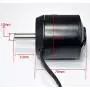 Hobbysky 6374 170KV 190KV Brushless Outrunner Belt Motor Sensored & Sensorless Motor with Closed Cover for DIY Electric Skateboard Electric Bike Surfboard (8mm /10mm Shaft)