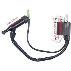 HIFROM Repalcement Ignition Coil with Spark Plug Compatible with Honda Gx110 Gx120 Gx140 Gx160 Gx200 5.5hp 6.5hp Engine Generator Lawn Mower Motor
