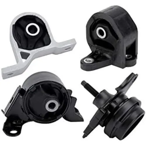 Engine and Transmission Mount Set of 4 - Fits Honda Civic 2001-2005 1.7L with Automatic Trans - Replaces 50840-S5A-A81, 50840-S5A-990,50810-S5A-013, 50810-S5A-992, A6595, A6588, A6591, A4511