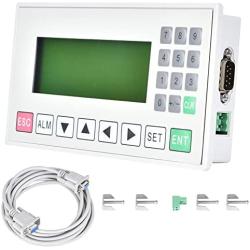 WagNian PLC All-in-one Controller,OP320- A-1-10MR, DC 24V Machine Operate Text Display Panel, 20 Keys Relay Output, LCD Screen Stepper Motor Control for CNC Router Engraving Milling, White, Standard