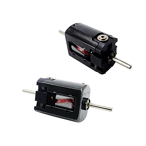 Acxico 2Pcs 15mm Micro 010 Motor DC 6V 12V 24V High Speed Dual Shaft Toy Car Rail Train