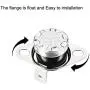 uxcell KSD301 Thermostat 115°C/239°F 10A Normally Closed N.C Adjust Snap Disc Temperature Switch for Microwave Oven Coffee Maker 5pcs