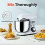 Yoifo 7 Speed Stand Mixer（inclued P Speed）- Peak Power 600W Kitchen Electric Mixer，4.75-QT Tilt-Head Food Mixer with Dough Hook, Whisk, Beater & BPA-Free Dust Cover (Silver)