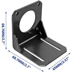 Biaungdo DC Motor Mounting Bracket, 57 Stepper Motor DC Gear Motors Fixed Mount Mounting Base, L-Shape Fixed Seat Gear Reduction Motor Holder with Screw Nut