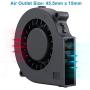 GDSTIME 75mm Blower Fan 2PIN, 75mm x 15mm Cooling Blower Fan, 5V DC Brushless Cooler Fan