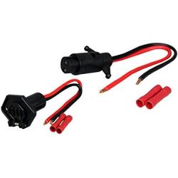 Pactrade Marine Boat Trolling Motor Plug & Socket Set 2-Wire 8 Gauage 12V