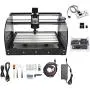 CNC 3018 Pro Max 3 Axis Desktop DIY Mini Wood Router Kit PCB PVC Milling Engraver Engraving Carving Machine GRBL Control with offline controller Hand Control (3018 Pro Max w/offline controller)