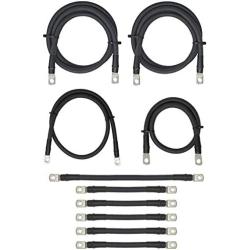 Aftermarket 2 Gauge Golf Cart Battery Cables Fits EZGO TXT PDS 36V 36 Volt (Year 2000 and Up) 10 Piece Set