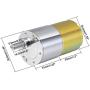 uxcell 12V DC 5 RPM Gear Motor High Torque Electric Reduction Gearbox Eccentric Output Shaft