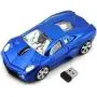 ECOiNVA Wireless Sports Car Mouse Laptop Desktop Computer Mice 2.4G USB Optical Mouse (Blue)
