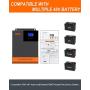 PowMr 3500W Solar Inverter 48VDC to 110VAC, Off-Grid Pure Sine Wave Inverter with 80A MPPT Charge Controller, for 48V Lead Acid/ Lithium Battery