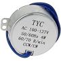 Jutagoss Synchronous Motor,TYC-50 Double Flat Shaft Direction CW/CCW, 4 Watt AC 110V 60-70 RMP, 2 Pcs