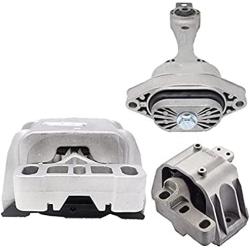 ENA Engine Motor and Trans Mount Set of 3 Compatible with Volkswagen 1999 2000 2001 2002 2003 2004 2005 2006 Beetle Golf Jetta 1.8L 2.0L Replacement for A6929 A6935 A6930