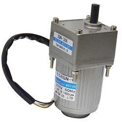 Bemonoc High Torque 15W AC 110V 50/60HZ Low Speed 7.5rpm Electric Geared Reducer Motor for Mask Machine Shaft Dia 10mm & AC Speed Controller Kits Speed Can be Adjustable CW CCW Printing Industry