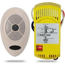 COREBAY Ceiling Fan Remote Control and Receiver Complete Kit, Replacement for Harbor Breeze Hampton Bay Hunter KUJCE9603 L3HFAN35T1 FAN-35T FAN-28R (35T Remote+Receiver)