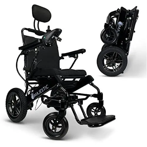 Fauteuil roulant électrique ultra-léger inclinable pour adultes et seniors - Moteur 500W, robuste, portable, idéal pour les voyages - Silla de Ruedas toutes surfaces. Fauteuil roulant électrique ultra-léger inclinable pour adultes et seniors - Moteur 500W, robuste, portable, idéal pour les voyages - Silla de Ruedas toutes surfaces.