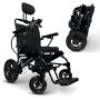 Ultra Lightweight Reclining Electric Power Wheelchair for Adults and Seniors 500W Motor Heavy Duty Mobility Motorized Portable Travel Wheel Chairs 17.5 inch Seat All Terrain Silla de Ruedas