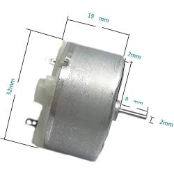 DC 3-12V 2700RPM DC Motor 32mm Diameter RF-500TB-12560 Motor for DIY Toy Science Project