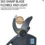 Munskine Professional Electric Pruning Shears - Cordless Trimmer with 25mm Cutting Diameter Heavy Duty- Electric Pruner with 2pcs Brushless Motor Rechargeable 2Ah & 4Ah Batteries