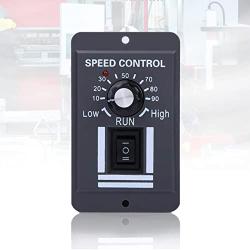 DC Motor Speed Controller, 9-60V 20A Adjustable PWM Controller Switch Forward Reverse DC Motor Speed Regulator Suitable for DC Brush Motor