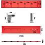 Somusen Cummins Billet Tappet Cover Dual Port Style Kit Compatible with 1989-2002 Dodge Ram 1500 2500 3500 5.9L 12V 24V Diesel for VE44 & P7100 Pumps Red
