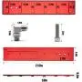 Somusen Cummins Billet Tappet Cover Dual Port Style Kit Compatible with 1989-2002 Dodge Ram 1500 2500 3500 5.9L 12V 24V Diesel for VE44 & P7100 Pumps Red