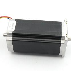 Nema23 112mm Stepper Motor 425oz-in 280Ncm 3A Dual Shaft for CNC Milling Lathe Router Engraving Machine