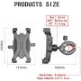 Bicycle Phone Holder, Motorcycle Handlebar Premium Phone Holder, Mountain Bike, Stroller Phone Holder, one-Key Lock, Suitable for 4.7-7 inch Phones, Such as 11/11 Pro max, S9, alacy S21 note20, etc