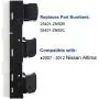 AiYiGu Master Window Switch Controller Front Driver Side Compatible with Nissan Altima 2007 2008 2009 2010 2011 2012 Door Lock Main Power Control Open Button Replacement OEM 25401-ZN50B 25401-ZN50C