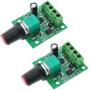 DC Motor Speed Controller MTQY 2PCS DC 1.8V-12V 2A 30W Low Voltage PWM 1803BK 1803B Adjustable Driver Switches with Control Knob