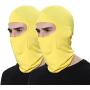 Pack of 2 Bandana Face Hat for Outdoor Airsoft Motorcycle Ski Mask Winter Sun Balaclava Black Tactical Hood Helmet Face Cover