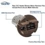 Rear Blower Motor Control Module Resistor 79330-S3V-A51 AC Heater Motor Blower Transistor Resistor Compatible with 2003-2008 Honda Pilot 2001-2006 Acura MDX Replaces JA1626 RU364 973-548 20286 4P1493