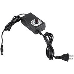 Adapter Speed Controller, AC to DC Adapter 3-12V 2A Adjustable Power Source Motor Speed Controller with US Plug for Electric Fan, Submersible Pump Safety Equipment, Beauty Meter
