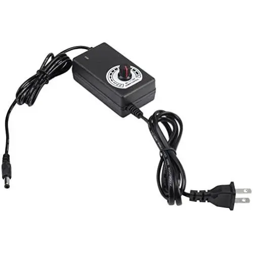 Contrôleur de Vitesse pour Réducteur, Adaptateur AC-DC 3-12V 2A Source d'Alimentation Ajustable avec Prise US pour Ventilateurs Électriques, Pompes Sous-Marines, Équipement de Sécurité, Électromètre Contrôleur de Vitesse pour Réducteur, Adaptateur AC-DC 3-12V 2A Source d'Alimentation Ajustable avec Prise US pour Ventilateurs Électriques, Pompes Sous-Marines, Équipement de Sécurité, Électromètre