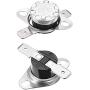uxcell KSD301 Thermostat 60°C/140°F 10A Normally Open N.O Adjust Snap Disc Temperature Switch 2pcs