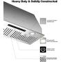 Insert 30inch Range Hood with 800CFM, DC Motor, EVERKITCH, Built in Stove Hood, Stainless steel Filter, Kitchen Vent Hood with 6 Speeds Gesture and Touch Control