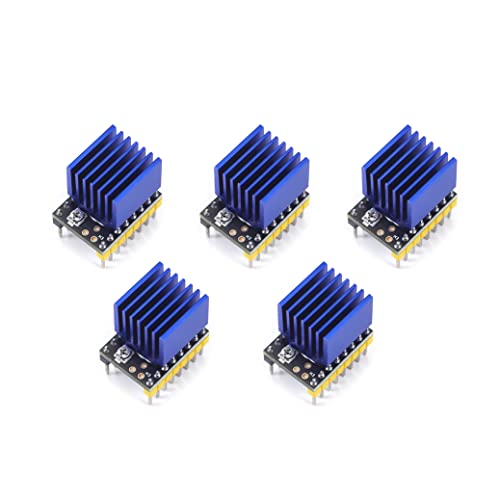Teyleten Robot TMC2209 V2.0 Stepper Motor Driver StepStick 2.5A UART Ultra Silent for Nano SKR V1.3/1.4 Ender 3 Control Board 3D Printer Parts Replace A4988 5pcs