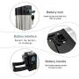 Jieoto E-Bike Battery 48V 23AH Lithium Ion Electric Bike Battery with Charger 3A and BMS Protection Board, for Ebike Battery 250W 350W 500W 750W 1000W Motors