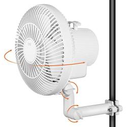 HZYOUMU Grow Tent Fan Oscillating,6 inch 2 Speed Adjustable Tilt Clip on Fan 25W Copper Wire Motor 0.4